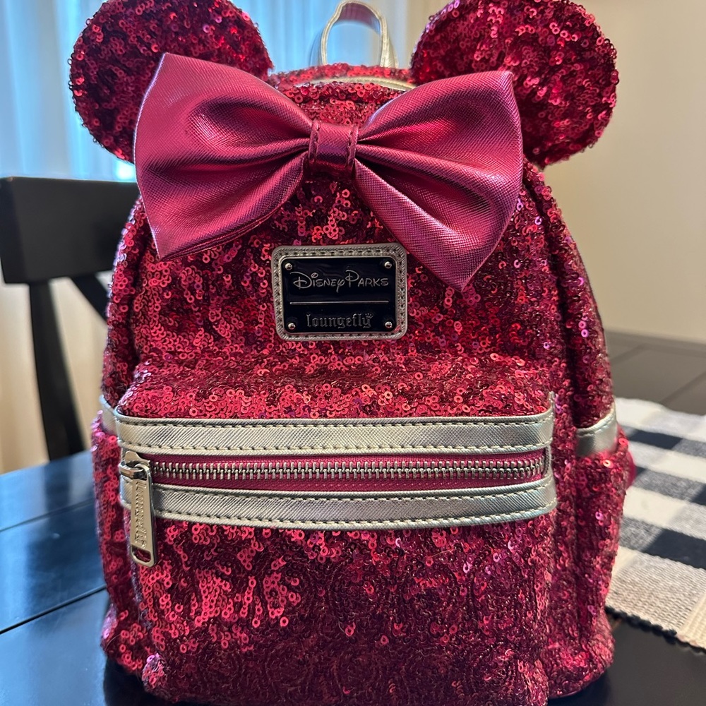 Rare Disney Imagination Pink Loungefly backpack